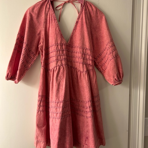 Free People Sweet Surrender Denim Mini Dress - Picture 3 of 7